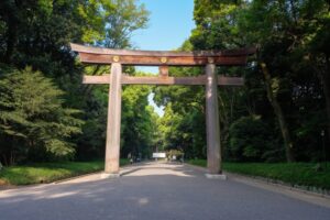 meiji shrine torii gate
